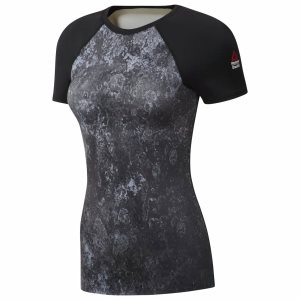 Reebok Crossfit Paddle T Shirt Damen - Schwarz - DE 153-JFG